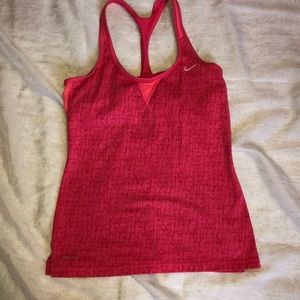 Nike sports tank top pink